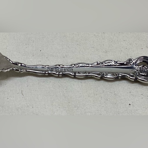 4 Oneida DA VINCI Scrolls Cube Stainless Flatware TEASPOONS 6 1/4” - Picture 3 of 4